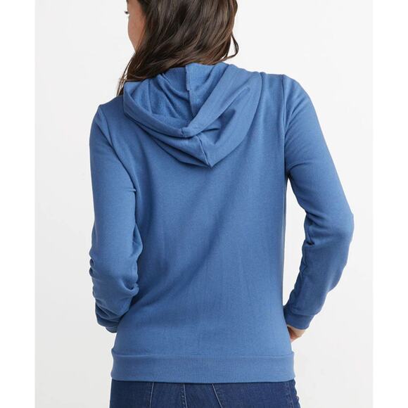 Marine Layer Women's Afternoon Hoodie in Faded Navy Size XL NWOT - Picture 2 of 7
